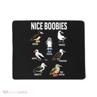 Nice Boobies Pun Adult Joke Funny Bird Lover Birdwatcher Mousepad thumb 0