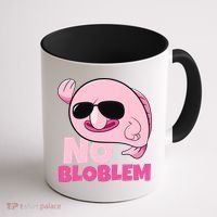 No Bloblem Problem Deep Sea Fish Sea Animal Blobfish Funny Gift Coffee Mug thumb 1