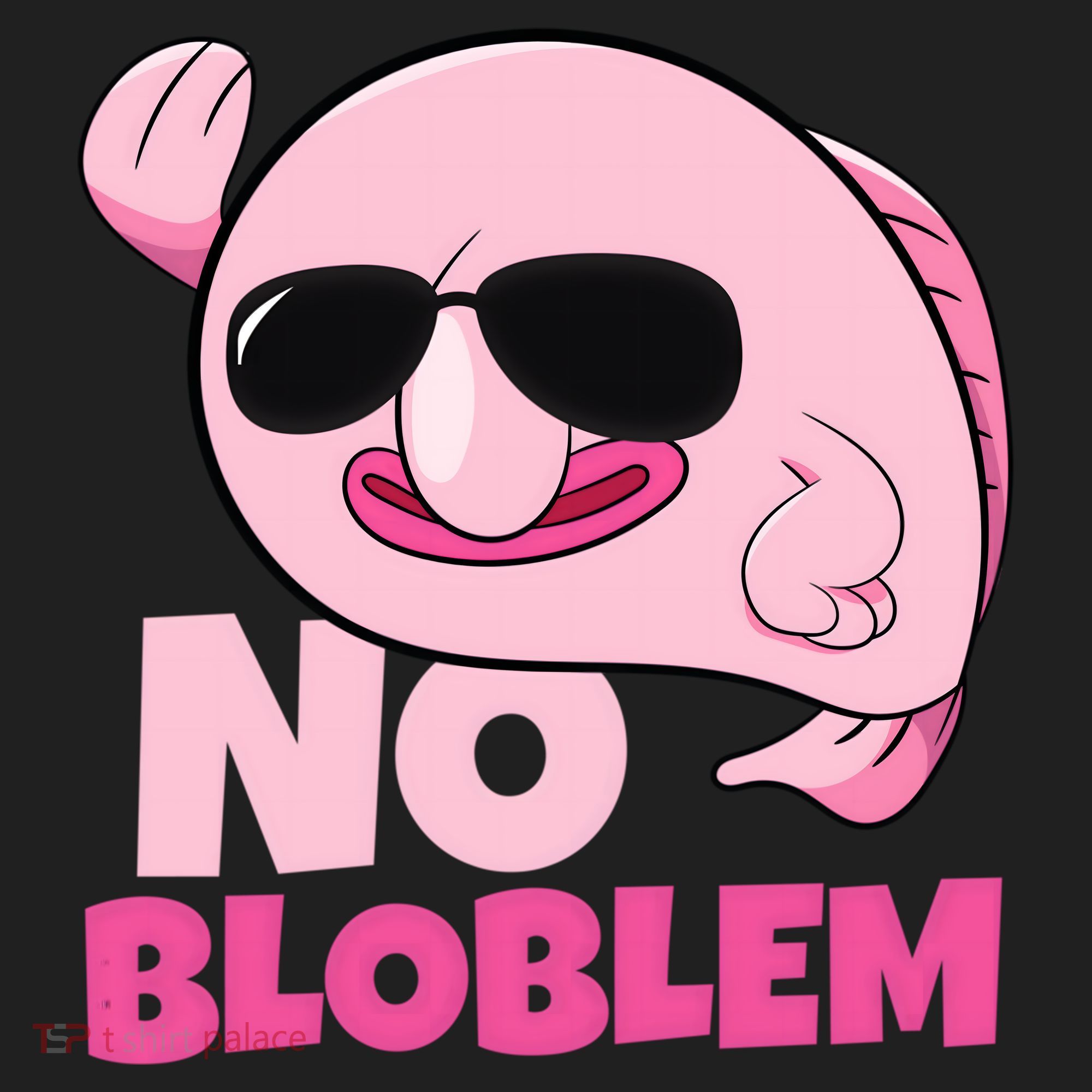 No Bloblem Problem Deep Sea Fish Sea Animal Blobfish Funny Gift Beanie