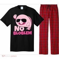 No Bloblem Problem Deep Sea Fish Sea Animal Blobfish Funny Gift Pajama Set thumb 0
