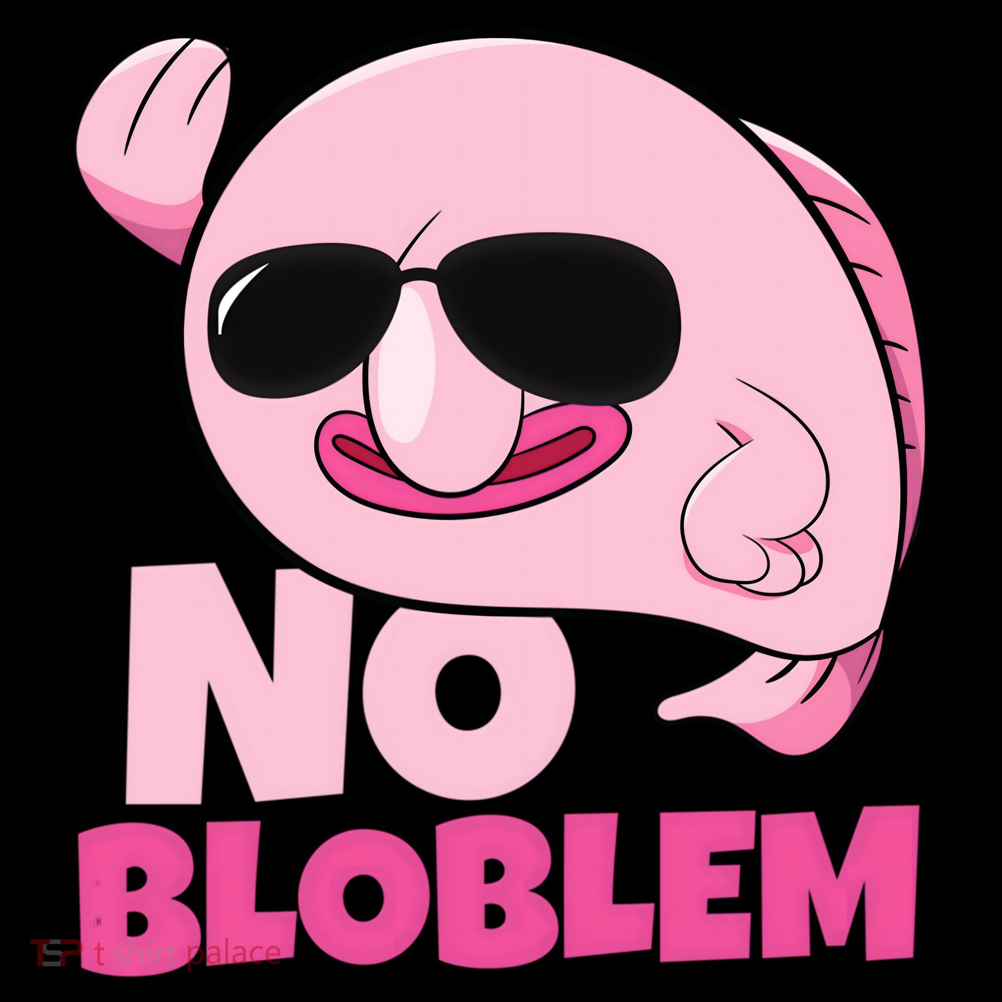 No Bloblem Problem Deep Sea Fish Sea Animal Blobfish Funny Gift Women's Hoodie
