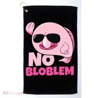 No Bloblem Problem Deep Sea Fish Sea Animal Blobfish Funny Gift Golf Towel thumb 0