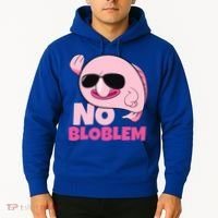 No Bloblem Problem Deep Sea Fish Sea Animal Blobfish Funny Gift Hoodie thumb 2