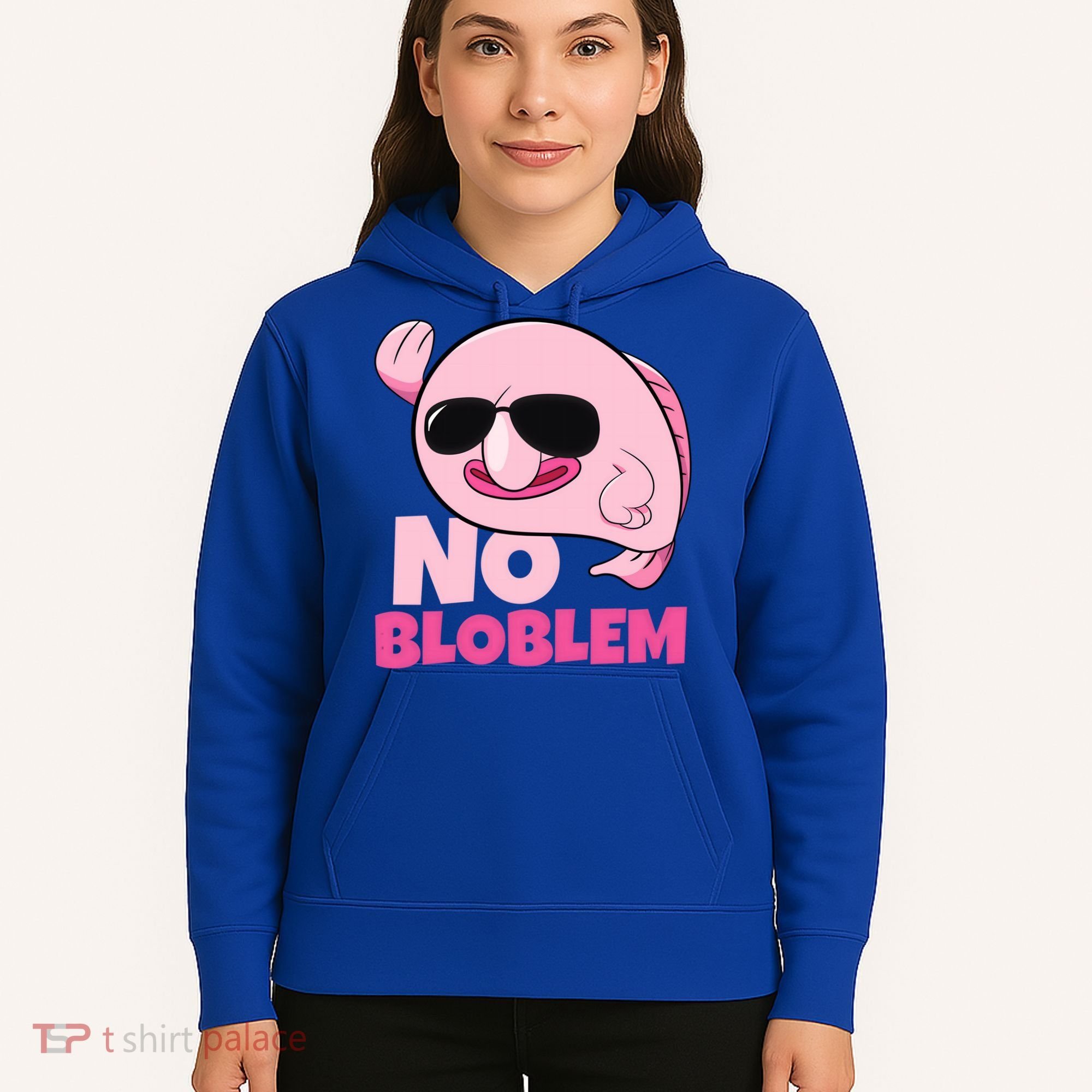 No Bloblem Problem Deep Sea Fish Sea Animal Blobfish Funny Gift Hoodie