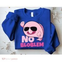 No Bloblem Problem Deep Sea Fish Sea Animal Blobfish Funny Gift Sweatshirt thumb 2