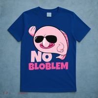 No Bloblem Problem Deep Sea Fish Sea Animal Blobfish Funny Gift T-Shirt thumb 5