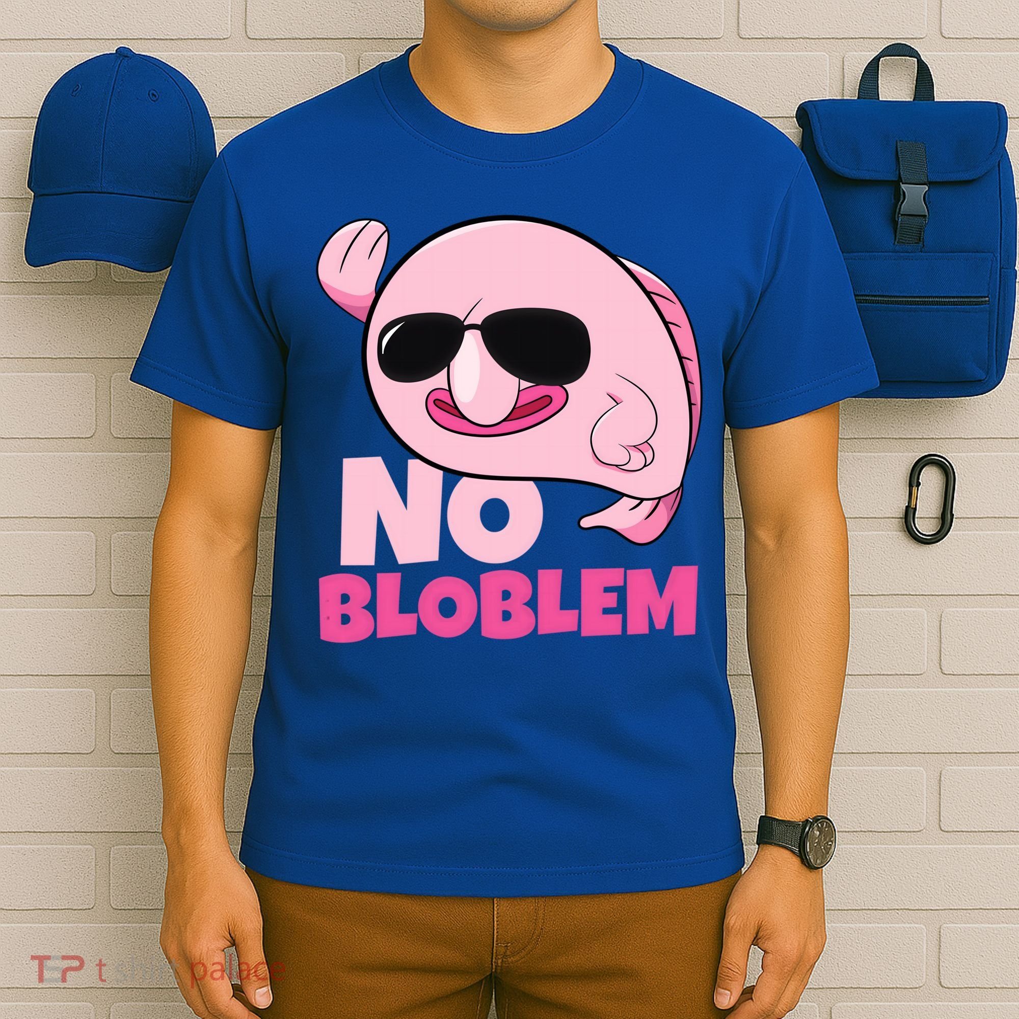 No Bloblem Problem Deep Sea Fish Sea Animal Blobfish Funny Gift T-Shirt