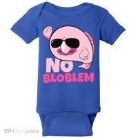 No Bloblem Problem Deep Sea Fish Sea Animal Blobfish Funny Gift Baby Bodysuit thumb 0