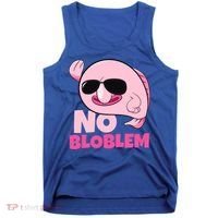No Bloblem Problem Deep Sea Fish Sea Animal Blobfish Funny Gift Tank Top thumb 0