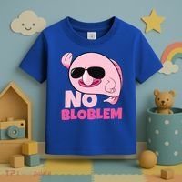 No Bloblem Problem Deep Sea Fish Sea Animal Blobfish Funny Gift Toddler T-Shirt thumb 3