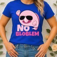 No Bloblem Problem Deep Sea Fish Sea Animal Blobfish Funny Gift Women's T-Shirt thumb 2