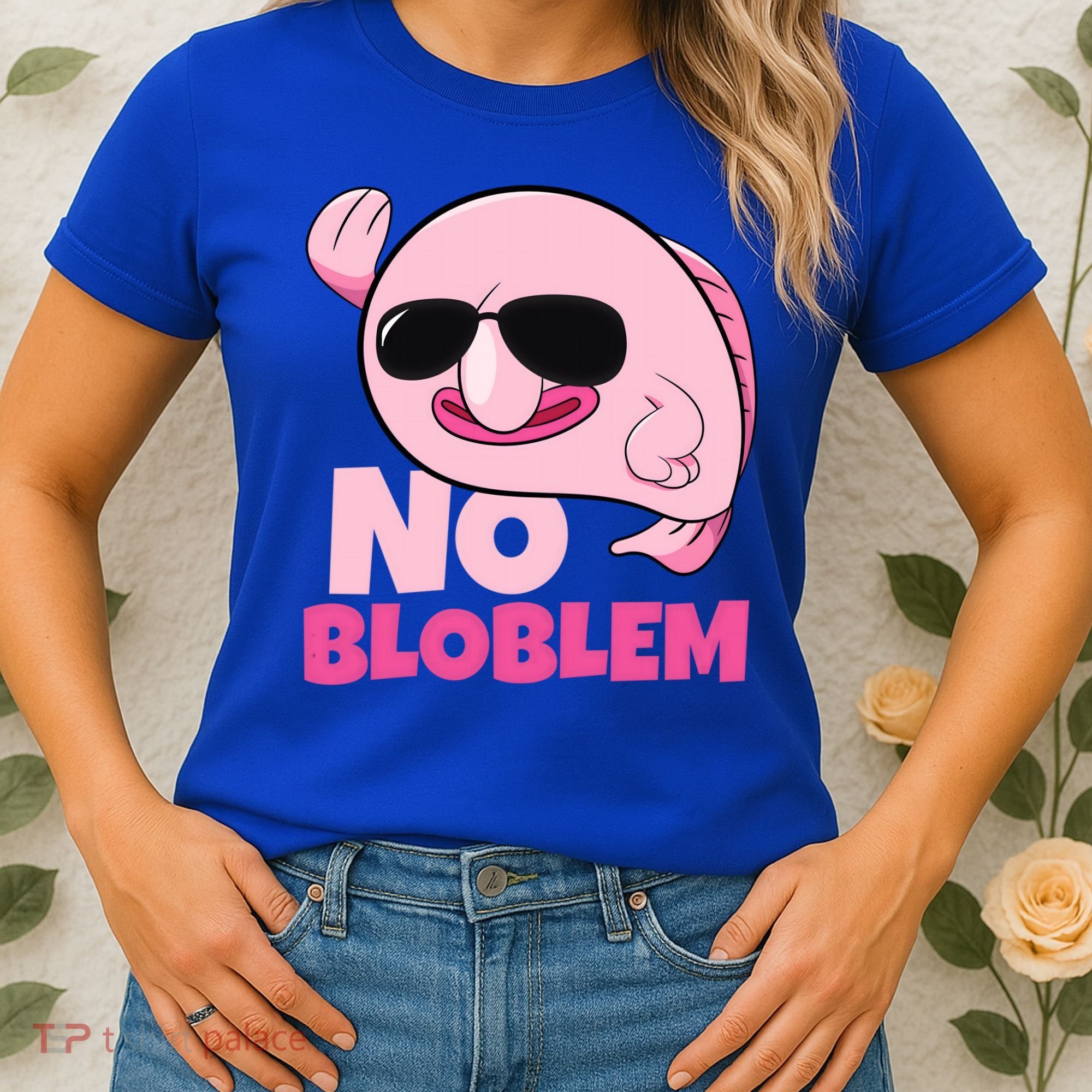 No Bloblem Problem Deep Sea Fish Sea Animal Blobfish Funny Gift Women's T-Shirt