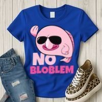 No Bloblem Problem Deep Sea Fish Sea Animal Blobfish Funny Gift Women's T-Shirt thumb 3
