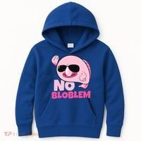 No Bloblem Problem Deep Sea Fish Sea Animal Blobfish Funny Gift Kids Hoodie thumb 0