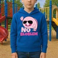 No Bloblem Problem Deep Sea Fish Sea Animal Blobfish Funny Gift Kids Hoodie thumb 2