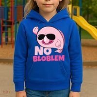 No Bloblem Problem Deep Sea Fish Sea Animal Blobfish Funny Gift Kids Hoodie thumb 3