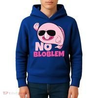 No Bloblem Problem Deep Sea Fish Sea Animal Blobfish Funny Gift Kids Hoodie thumb 4
