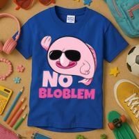 No Bloblem Problem Deep Sea Fish Sea Animal Blobfish Funny Gift Kids T-Shirt thumb 3