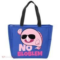 No Bloblem Problem Deep Sea Fish Sea Animal Blobfish Funny Gift Tote Bag thumb 0