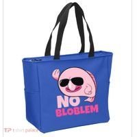 No Bloblem Problem Deep Sea Fish Sea Animal Blobfish Funny Gift Tote Bag thumb 2