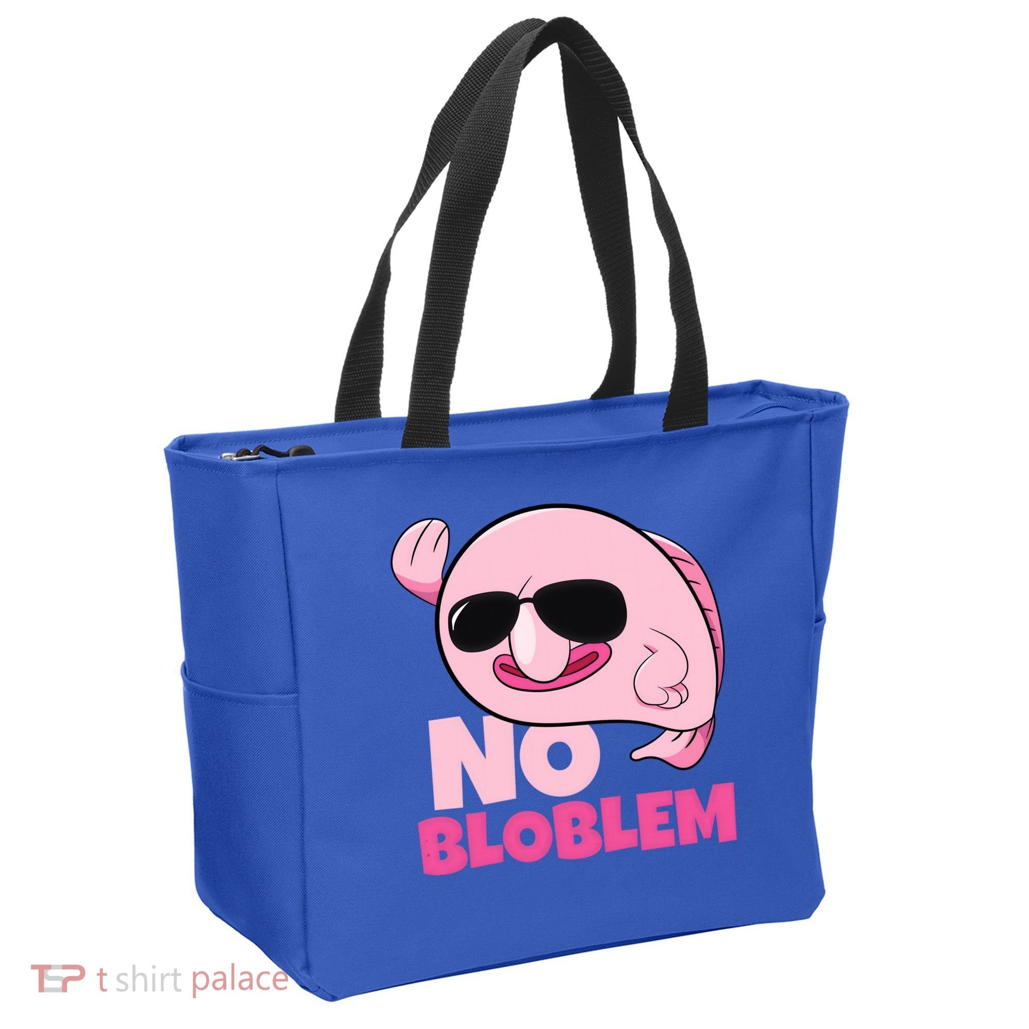 No Bloblem Problem Deep Sea Fish Sea Animal Blobfish Funny Gift Tote Bag