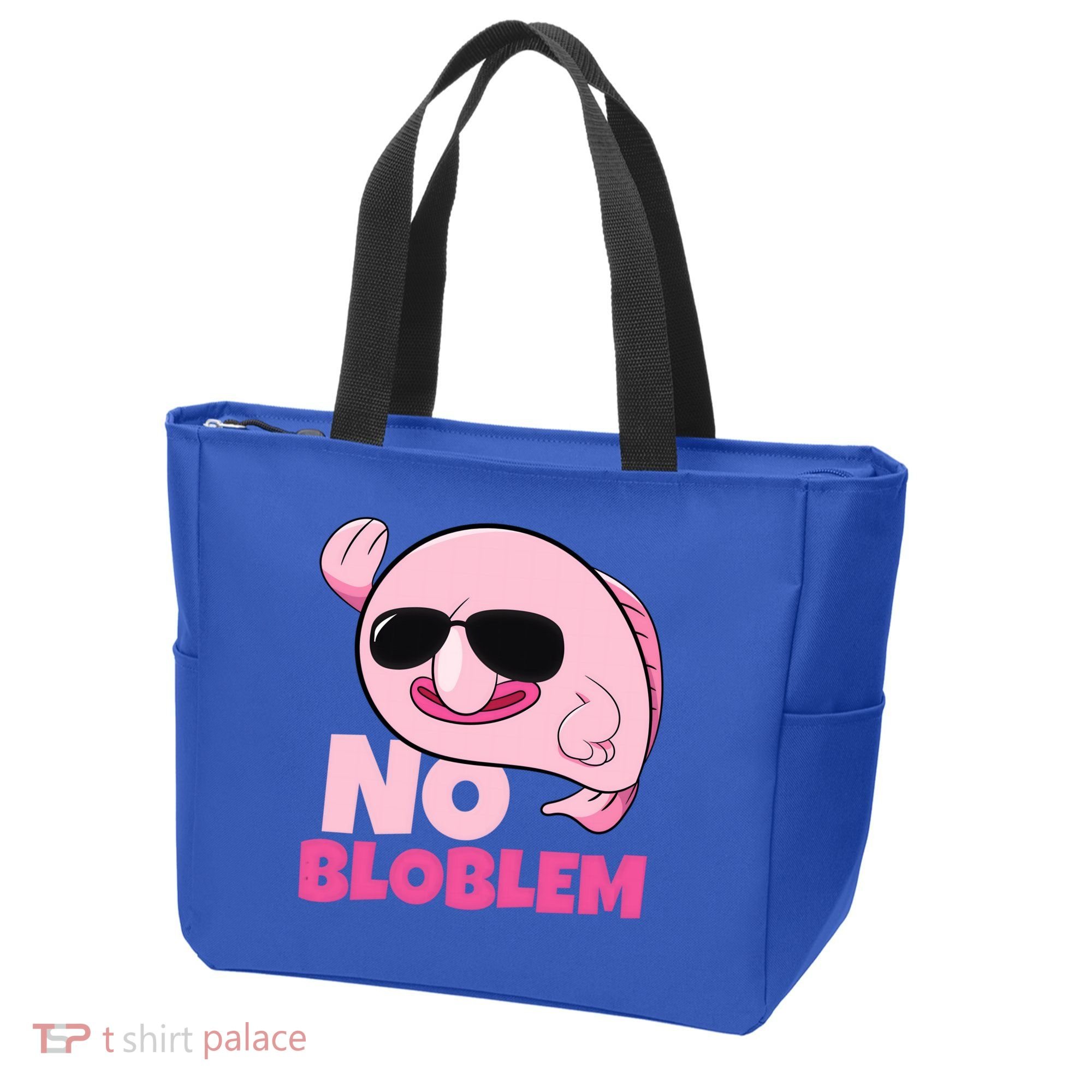No Bloblem Problem Deep Sea Fish Sea Animal Blobfish Funny Gift Tote Bag
