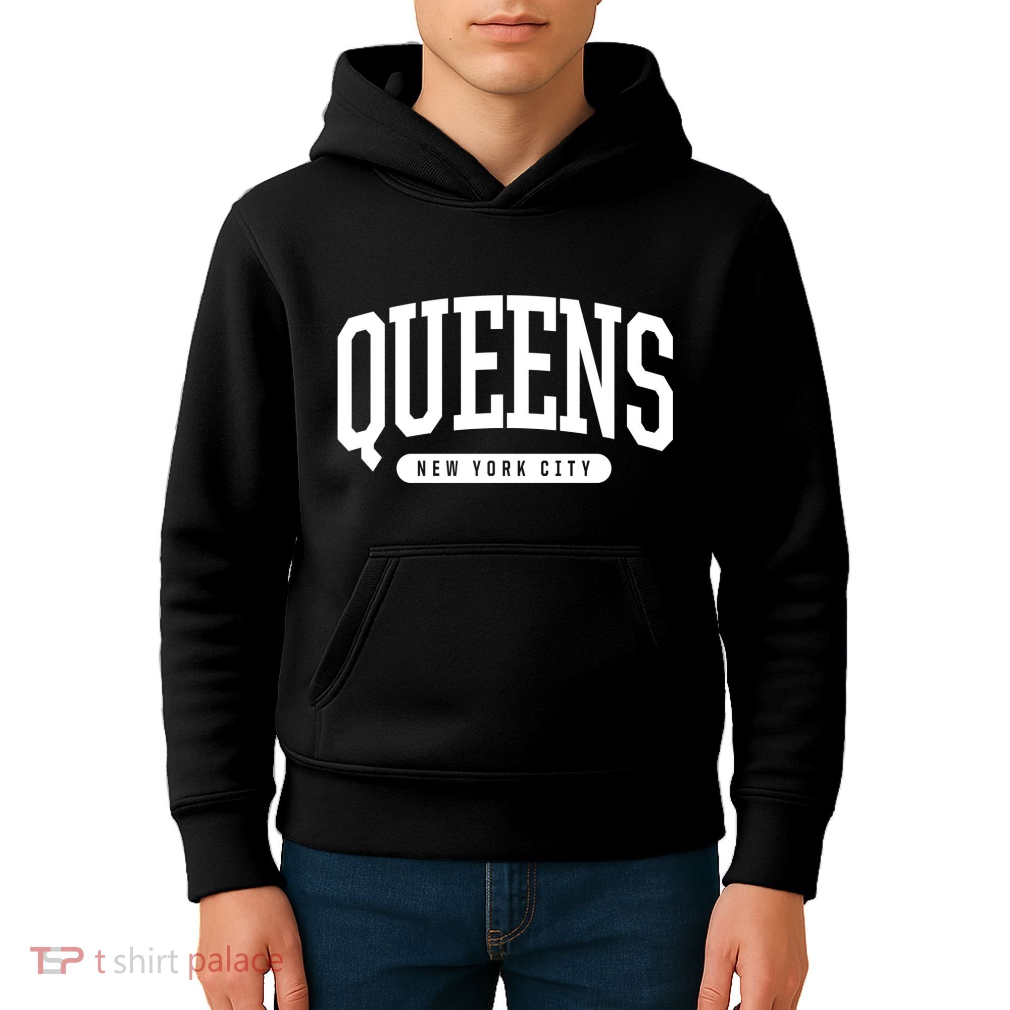 Nyc Borough Queens New York City Kids Hoodie
