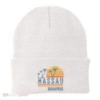 Nassau Bahamas Souvenir Vacation Travel Reminder Beanie thumb 0