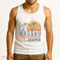 Nassau Bahamas Souvenir Vacation Travel Reminder Tank Top thumb 3