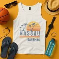 Nassau Bahamas Souvenir Vacation Travel Reminder Tank Top thumb 4