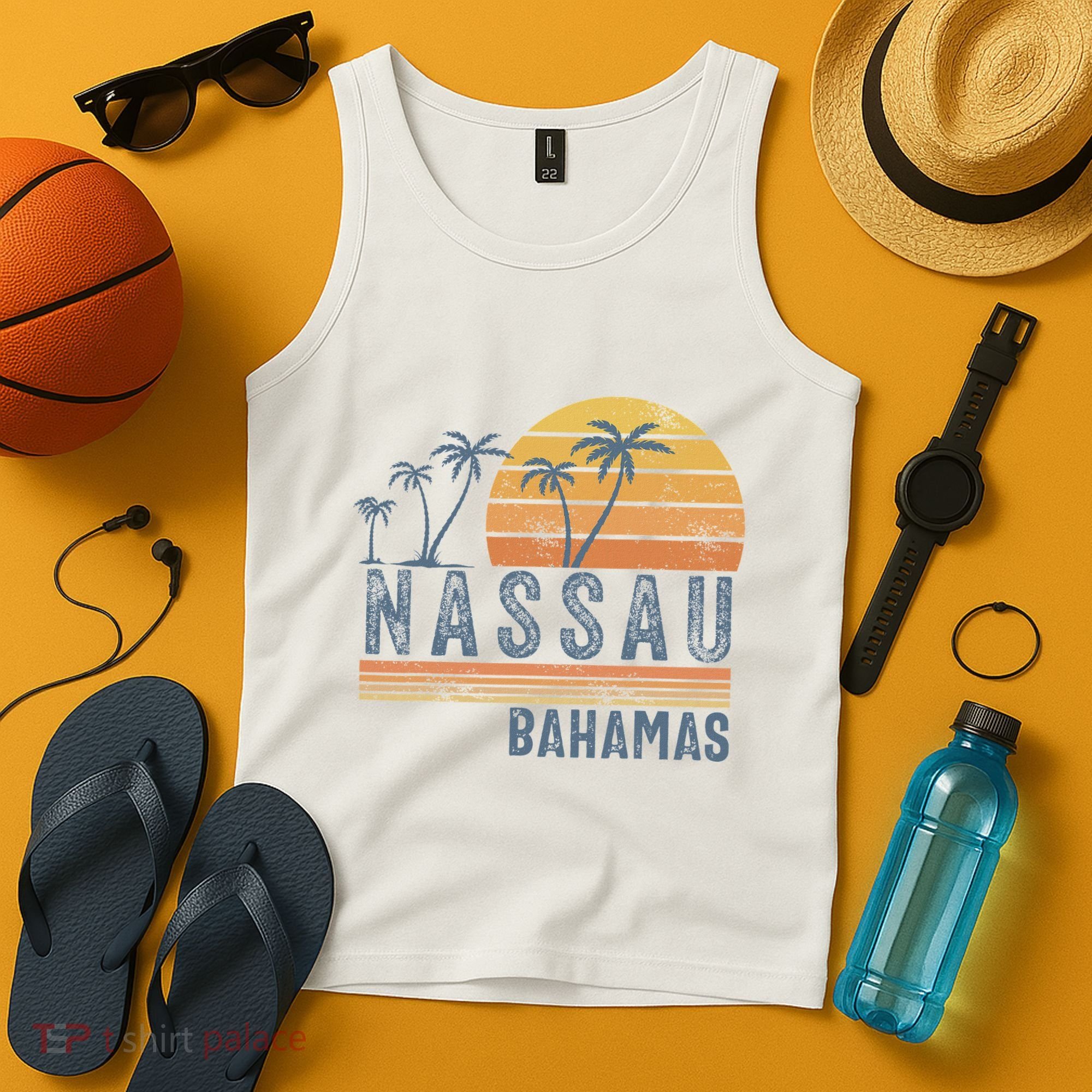 Nassau Bahamas Souvenir Vacation Travel Reminder Tank Top