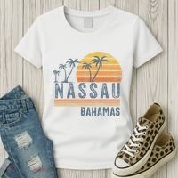 Nassau Bahamas Souvenir Vacation Travel Reminder Women's T-Shirt thumb 3