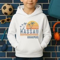 Nassau Bahamas Souvenir Vacation Travel Reminder Kids Hoodie thumb 2