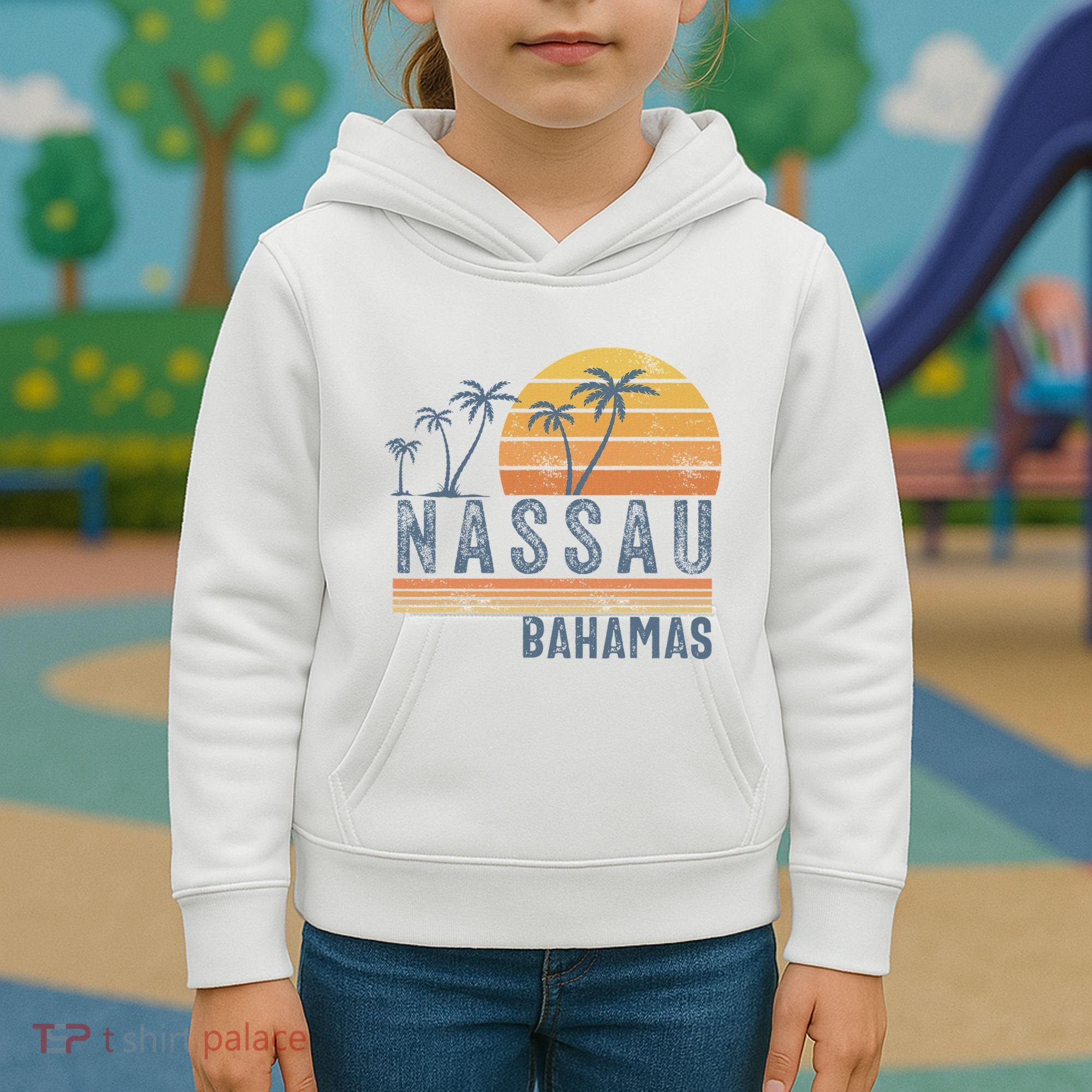 Nassau Bahamas Souvenir Vacation Travel Reminder Kids Hoodie