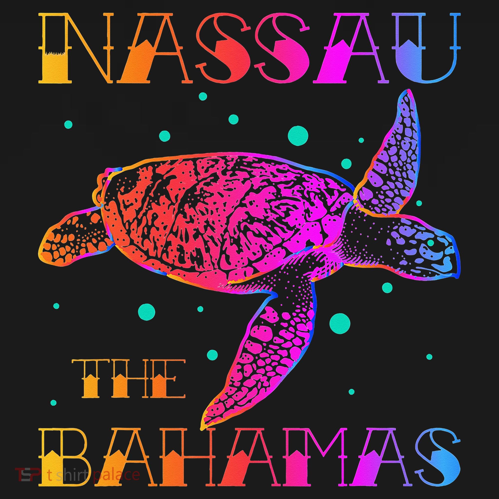 Nassau Bahamas Sea Turtle Bahamas Souvenirs Bahamas Women's Tank Top