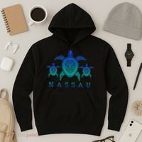 Nassau Bahamas Sea Turtle Scuba Diving Gift Hoodie thumb 3