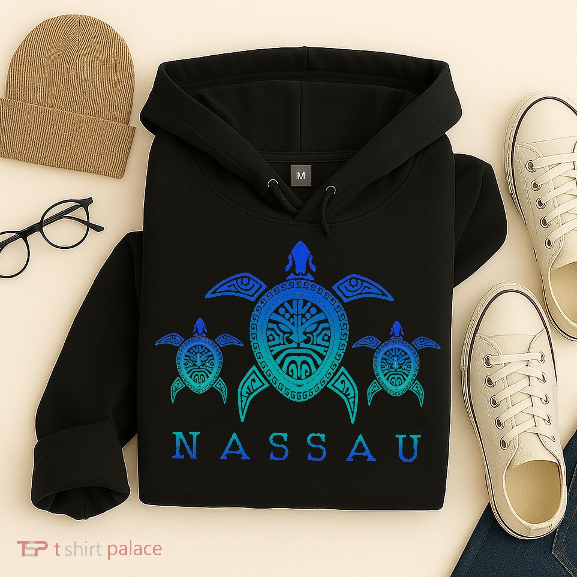 Nassau Bahamas Sea Turtle Scuba Diving Gift Hoodie