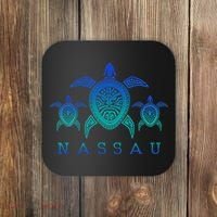 Nassau Bahamas Sea Turtle Scuba Diving Gift Coaster thumb 0