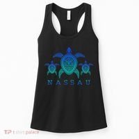 Nassau Bahamas Sea Turtle Scuba Diving Gift Women's Tank Top thumb 0