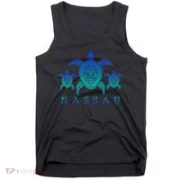 Nassau Bahamas Sea Turtle Scuba Diving Gift Tank Top thumb 0