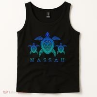Nassau Bahamas Sea Turtle Scuba Diving Gift Tank Top thumb 2