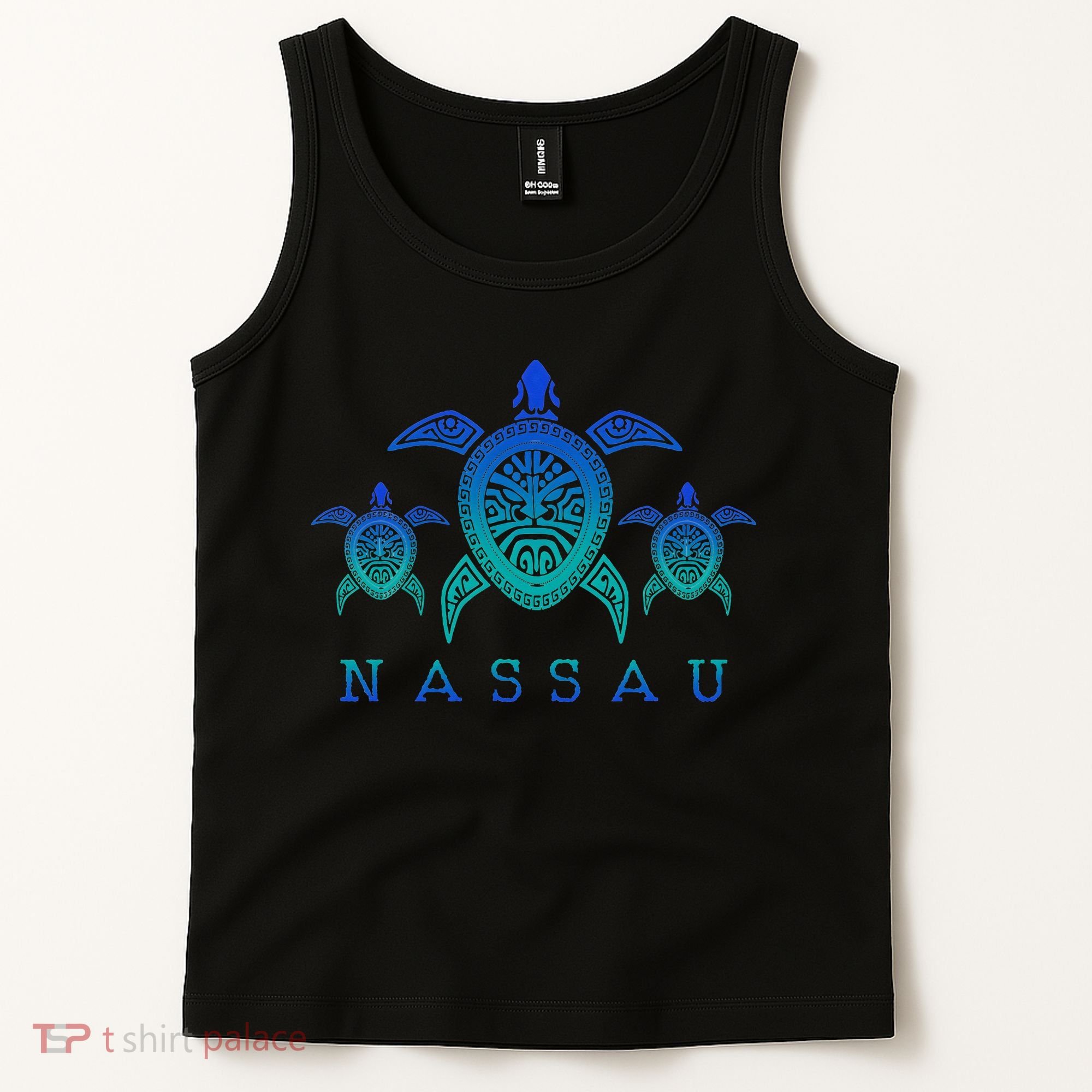 Nassau Bahamas Sea Turtle Scuba Diving Gift Tank Top