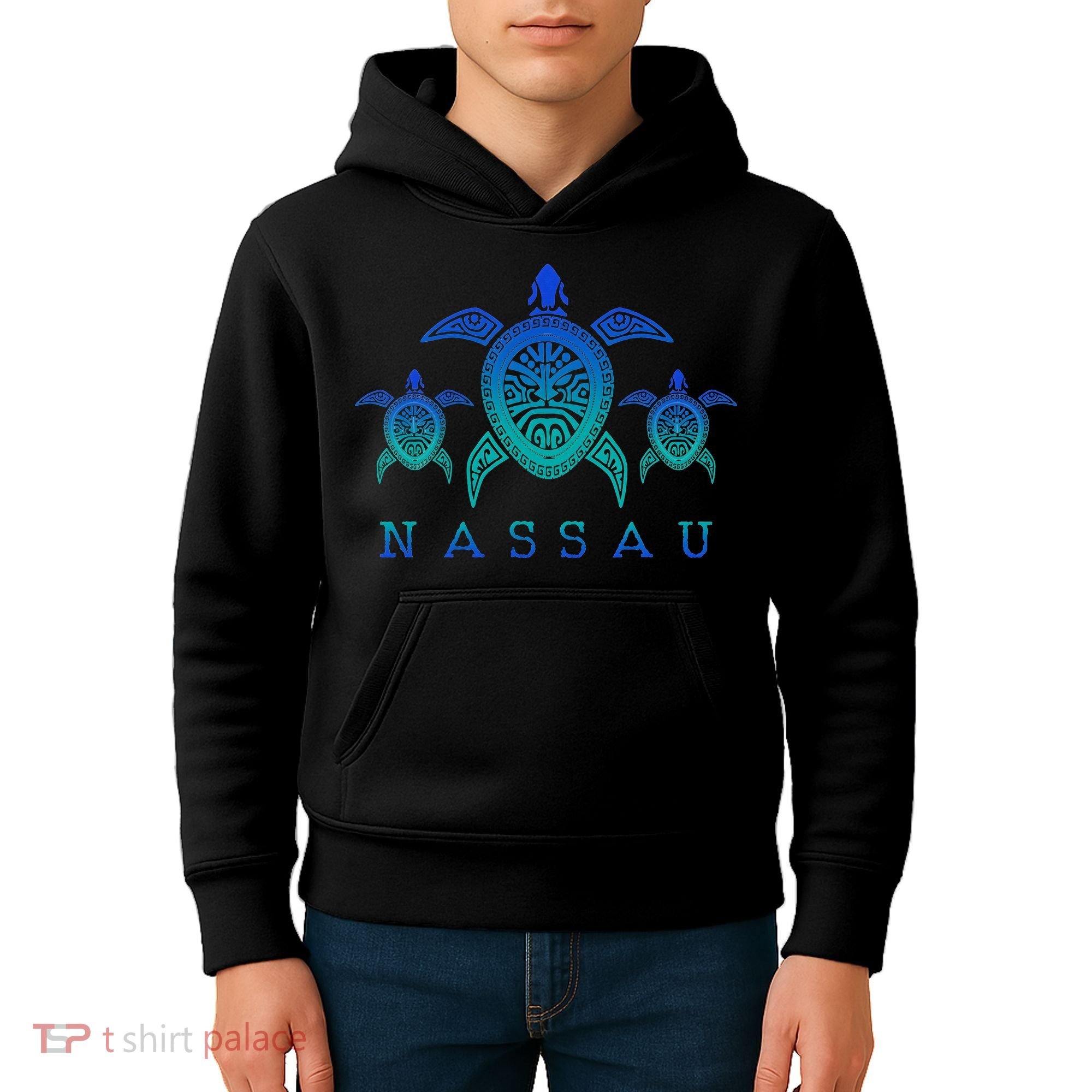 Nassau Bahamas Sea Turtle Scuba Diving Gift Kids Hoodie