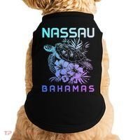 Nassau Bahamas Sea Turtle Diving Surfer Souvenir Doggie Tank thumb 0