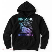 Nassau Bahamas Sea Turtle Diving Surfer Souvenir Hoodie thumb 0