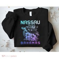 Nassau Bahamas Sea Turtle Diving Surfer Souvenir Sweatshirt thumb 2
