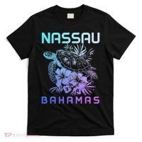 Nassau Bahamas Sea Turtle Diving Surfer Souvenir T-Shirt thumb 0
