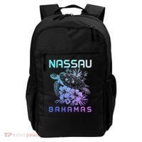 Nassau Bahamas Sea Turtle Diving Surfer Souvenir Backpack thumb 0