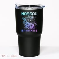 Nassau Bahamas Sea Turtle Diving Surfer Souvenir Tumbler thumb 0