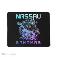 Nassau Bahamas Sea Turtle Diving Surfer Souvenir Mousepad thumb 0